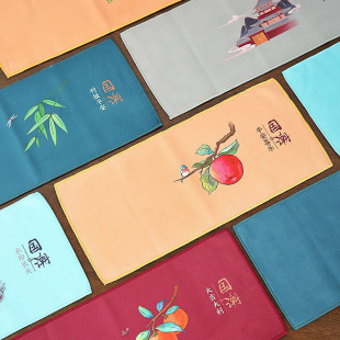 Fantian Guochao Tea Towel High-end Pot Towel Tea Cloth Tablecloth Tea Mat Absorbent Tea Table Runner Cushion Tea Ceremony Accessories Towel