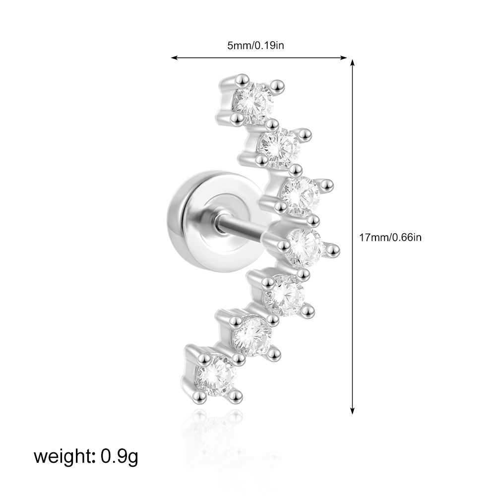 2g Weight 201 Stainless Steel Ear Needle Material Ear Studs Classification 1 Piece Quantity Casual, Daily Occasion Copper Material Star, Moon, Heart Shape Pattern All Seasons Season Women's Gender Plating Design Elegant, Simple Style Style 1 Piece Elegant Simple Style Star Moon Heart Shape Plating Copper Ear Studs 33