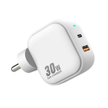 新款PD30W氮化镓充电器1A1C充电头闪充折叠脚PD3.0印度规快充头