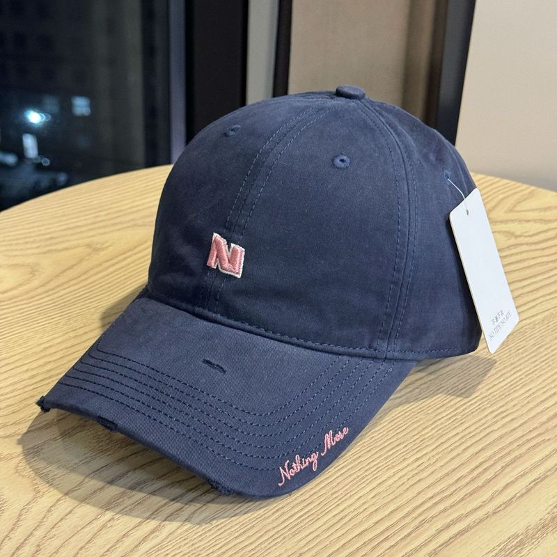 新しいトレンディなブランドの文字刺繍エッジ野球帽女性のためのカジュアルファッション多用途サンバイザーピークキャップ男性用|undefined