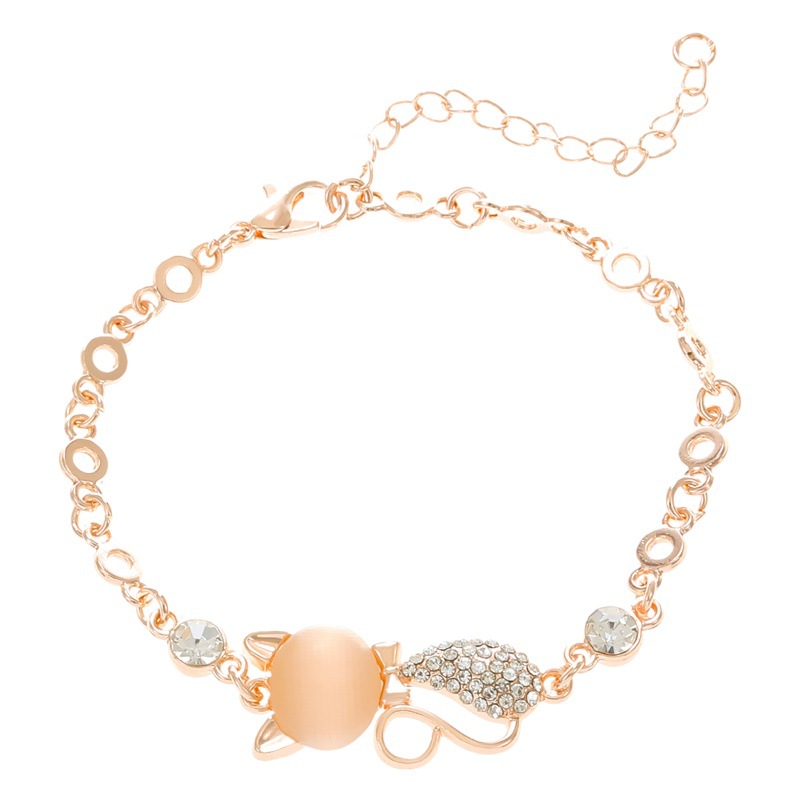 Diseño de moda transfronterizo exquisito ópalo pulsera de gato collar aretes accesorios de vestir accesorios de tres piezas al por mayor