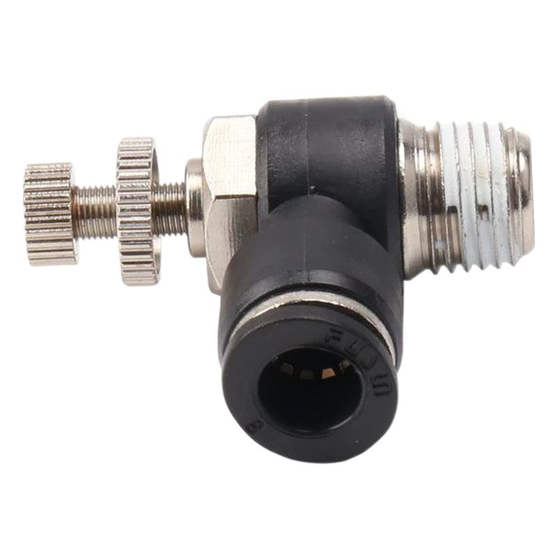 Односторонний регулирующий клапан выхлопа SL8-01, 12-01, клапан регулировки потока, соединитель для воздуховодов, быстроразъемный клапан, пневматический клапан