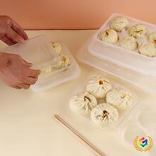 ?打包盒一次性塑料一次性包子打包盒外賣小籠包蒸湯包燒麥包裝盒