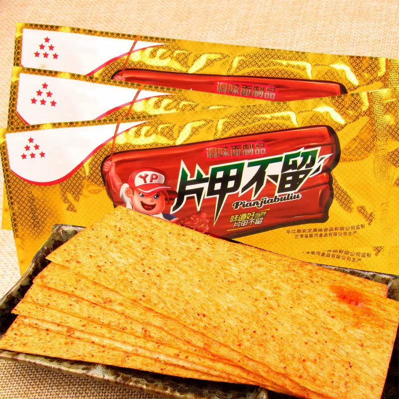 Duoxing Piece не оставляет пряных полосок. Интернет Красная острая кожа Пряные пряные палочки После 8090 Детство Ностальгия Оптом Большие острые кусочки Когда я был ребенком