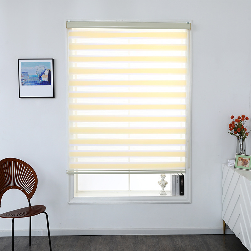 Source manufacturers wholesale high-grade striped roller shutter office study living room bedroom shading soft gauze curtain blinds Source manufacturers wholesale high-grade striped roller shutter office study living room bedroom shading soft gauze curtain blinds