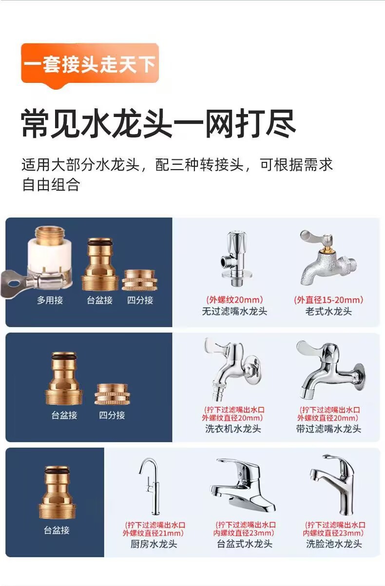 No Assembly Required Four-Layer Thickened Water Pipe Storage Rack Set with Rubber Coating for Direct Spray Car Washing, Watering Flowers, and Vegetable Washing High Pressure