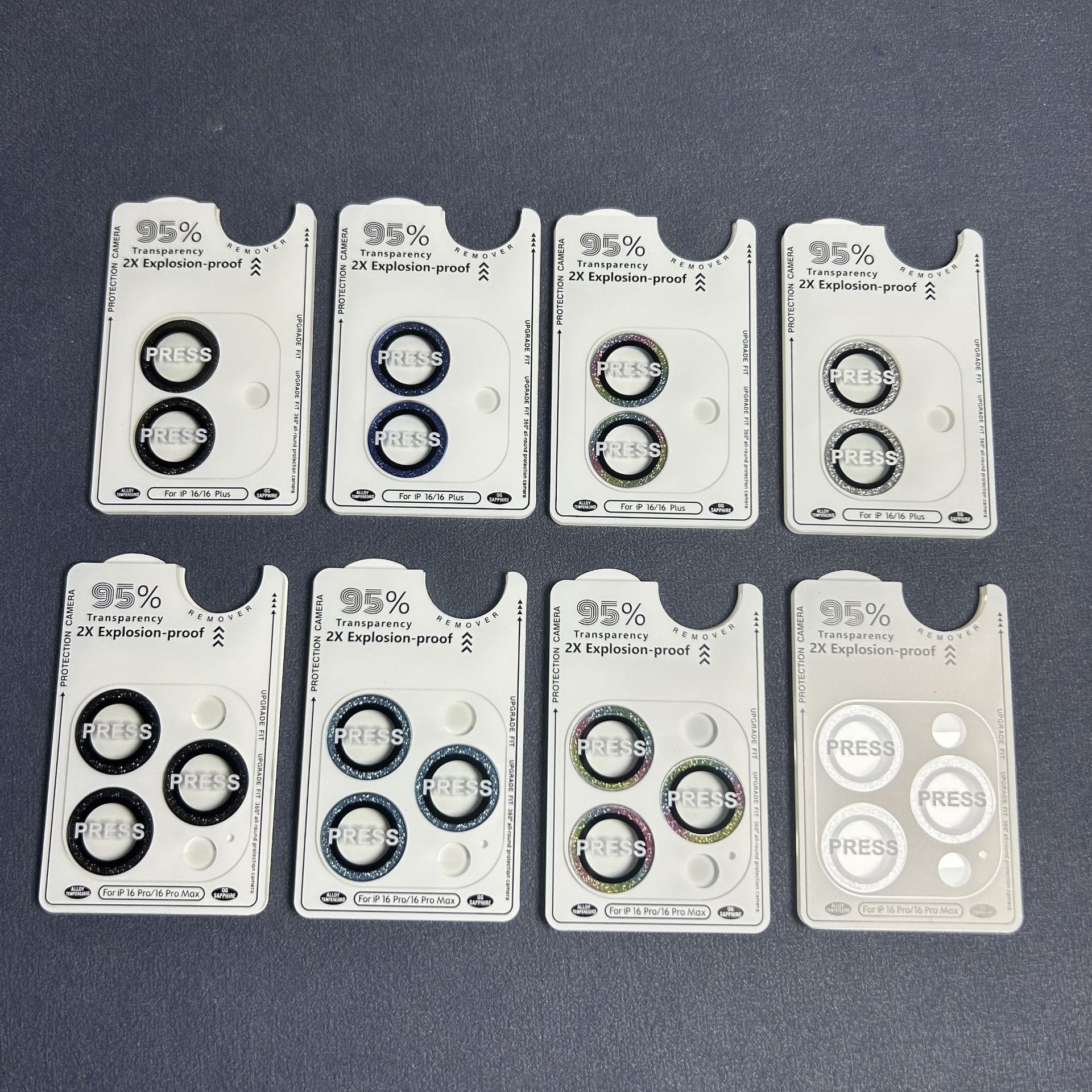 Aplicable a Apple 16promax Flash Powder Positioning Metal Lens Film Rear Camera Second Adhesive Hawk Eye Film Protector