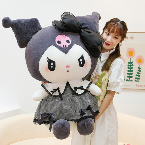 New Kuromi Doll Melody Doll Plush Toy Wholesale Foreign Trade Pillow Large Rag Doll Sanrio