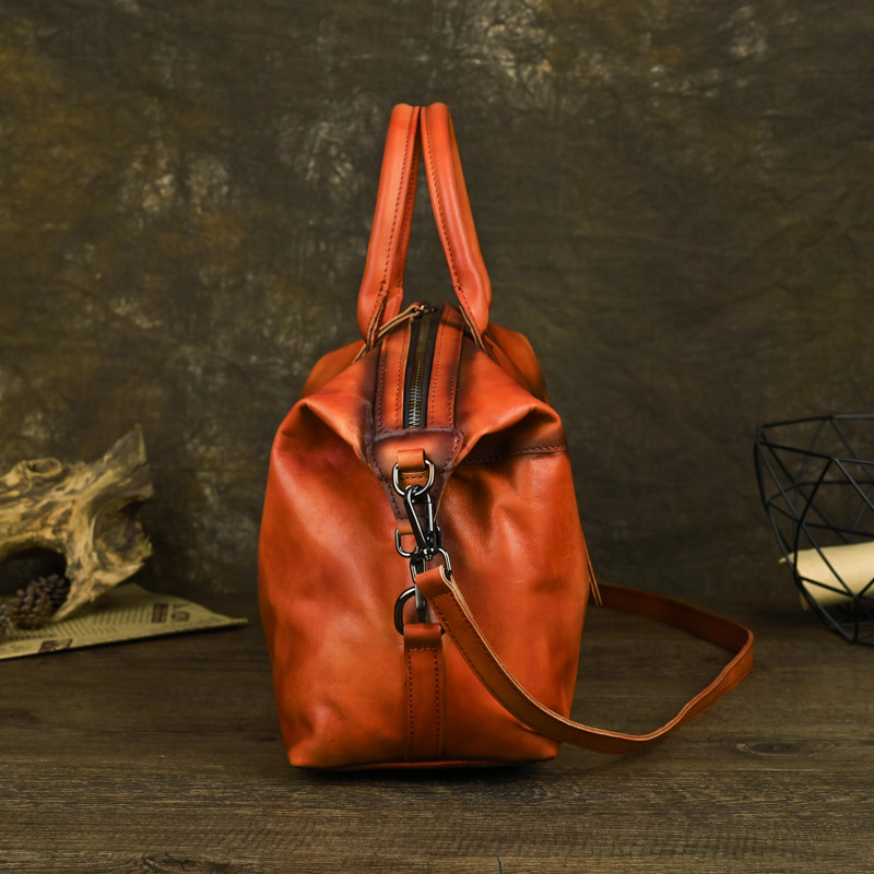 Bolsas de mano de cuero de vaca, bolsas de mano de mujer, bolsas de hombro, bolsas casuales, nuevos productos europeos y estadounidenses, bolsas de moda retro