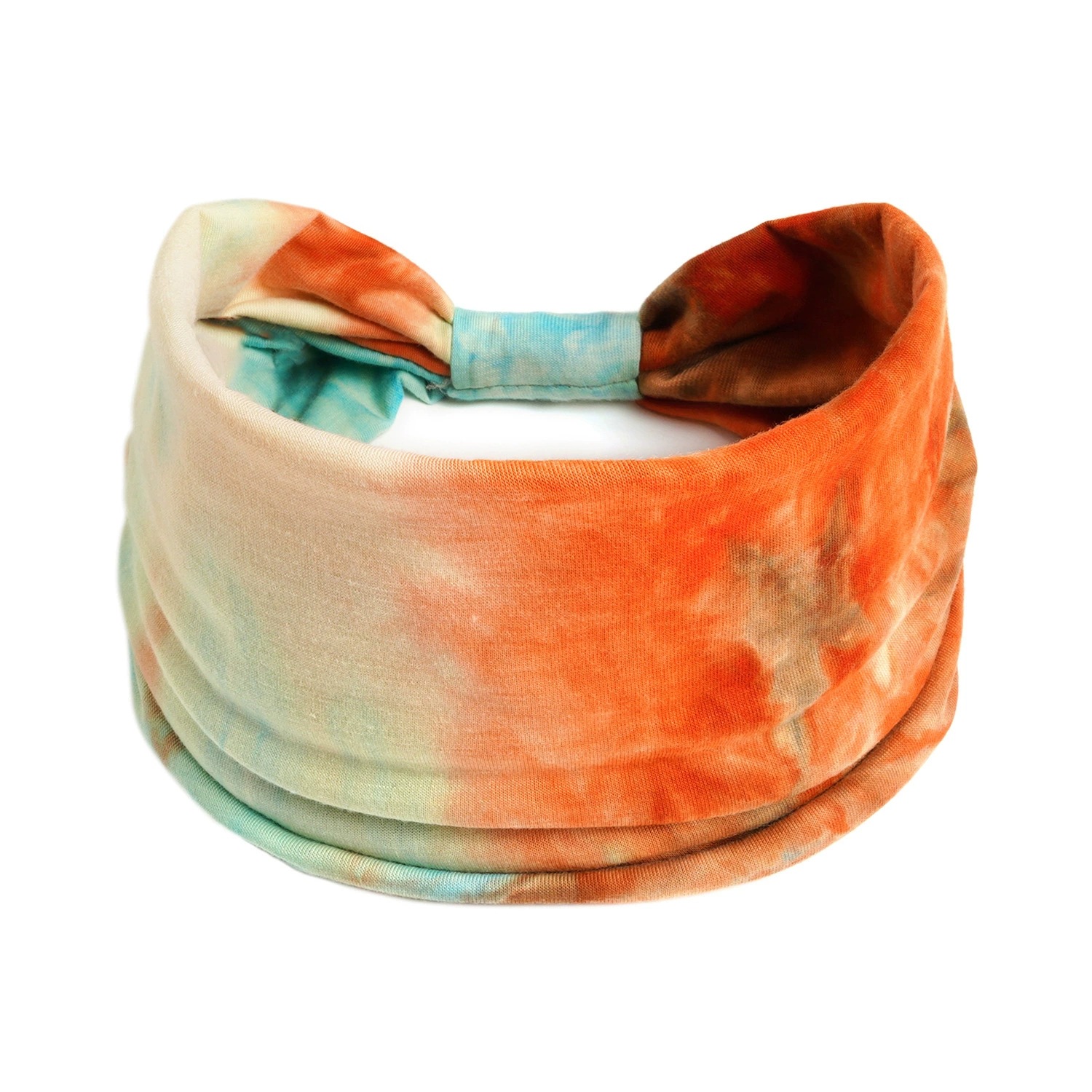 Europa y América nueva impresión elástica deportiva correa de cabello damas banda ancha correa de cabello turbante retrógrado joyas para el cabello de yoga