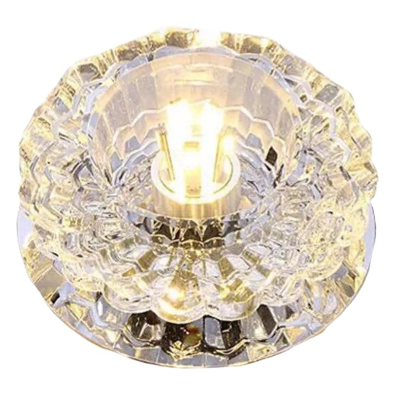 Embedded lámpara de cristal proyector LED downlight techo decoración Fondo lámpara de pared lámpara de techo sala de estar lámpara circundante
