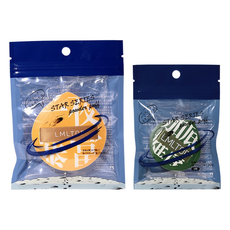 Lmltop de algodón de gran tamaño pequeño algodón de caramelo hidrofílico húmedo y seco de doble uso maquillaje aire cojín puff SY202