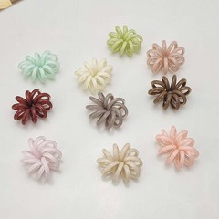 歐美跨境夏季果凍色加粗馬尾電話線發圈頭繩女扎頭髮皮筋簡約髮飾