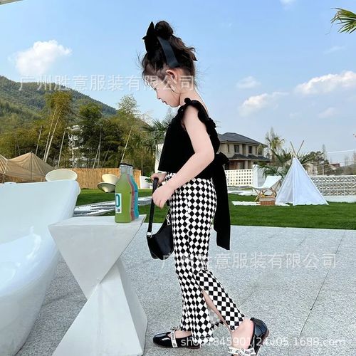 Summer Outfit for Girls  New Princess Backless Casual Set for Girls Baby Fashionable and Trendy Two-Piece Children's Clothing