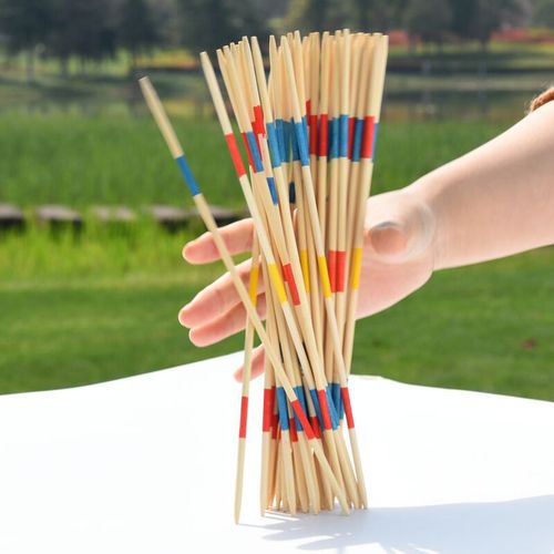 Wooden color game sticks, nostalgic and creative pick stick games on the table, intellectual games, children's toys, small gifts