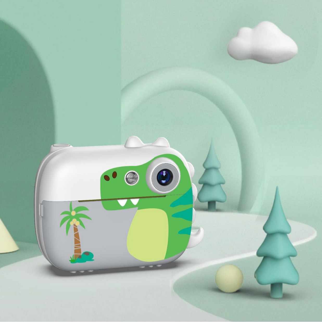 Nueva cámara digital para niños Polaroid transfronteriza D1 lindo regalo de cámara de impresión HD mini de dibujos animados