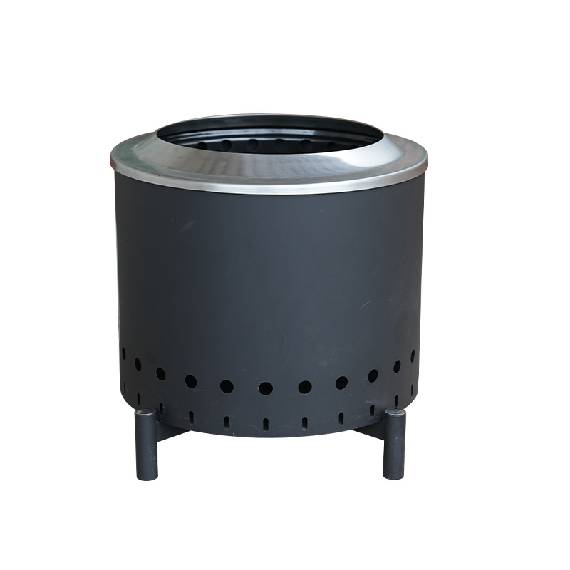 Mayorista de combustión secundaria sin humo lavabos portátiles al aire libre acero inoxidable camping camping hoguera calefacción pozo de fuego