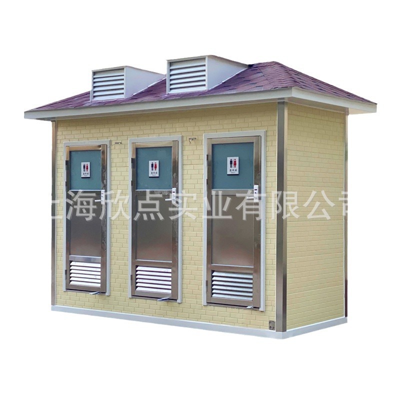 Fabricante al aire libre simple inodoro móvil inodoro ducha inodoro escénico baño público ducha