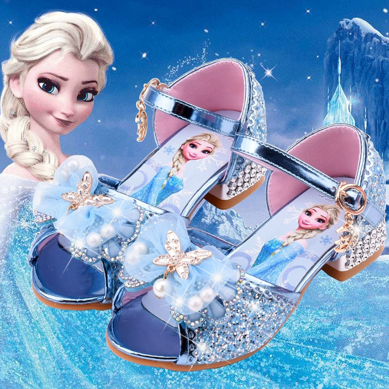 Новые сандалии принцессы для девочек, летняя детская обувь на коротком каблуке, модные тапочки Aisha, обувь для подиума, обувь для девочек