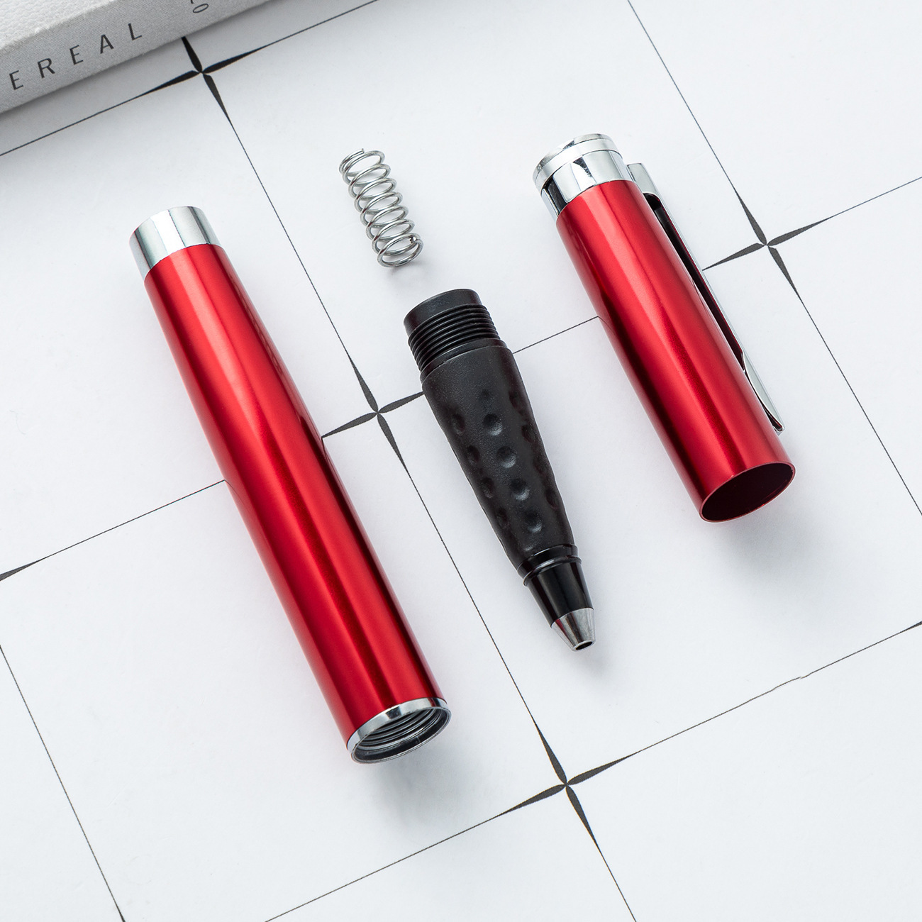 Oficina de negocios lápiz de firma de metal regalos lápiz de bola de metal imprimible logotipo fabricante al por mayor lápiz negro neutro