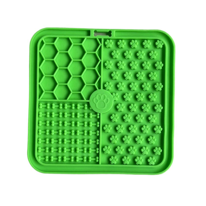 Los fabricantes transfronterizos nuevos de silicona perro mascota anti-estrangulador de alimentos lento mantel gato lamer Mat taza de succión de silicona lenta