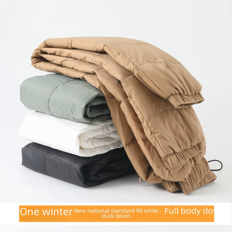 Winter trousers with down, velvet keep warm warm jeans, fitted, duck down, wholesale