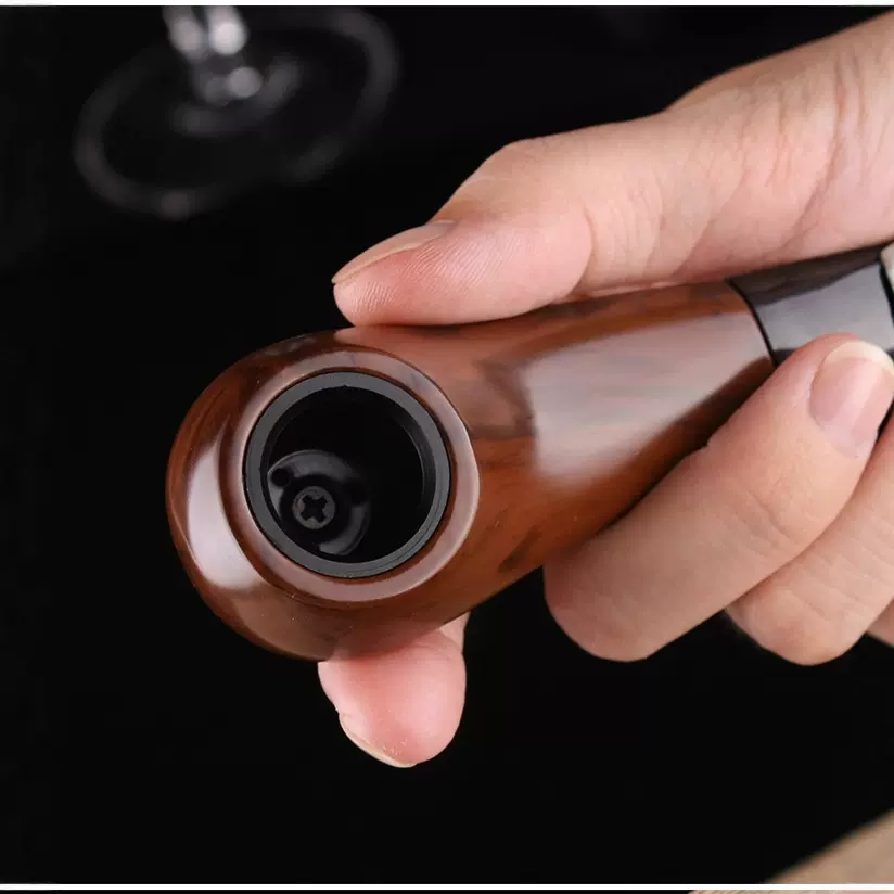 烟斗手工实木烟斗石楠木纹烟斗老式复古过滤烟斗烟袋男士烟斗烟嘴