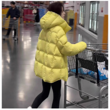 泡芙羽绒棉服女棉衣2025冬季新款学生连帽宽松面包服加厚棉袄外套