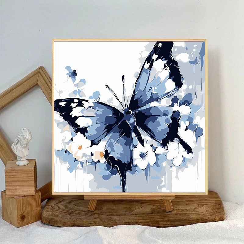 蝶デジタル油絵 diy 着色油絵子供の手描き蝶装飾絵画装飾品メーカー卸売|undefined