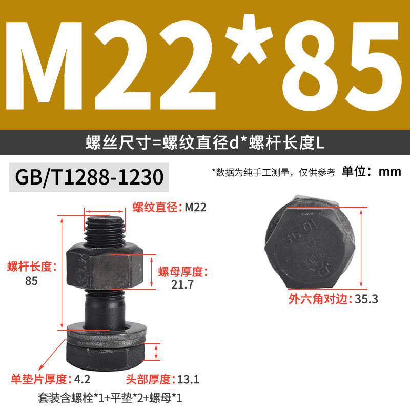 Болт Wan Chen M22x85