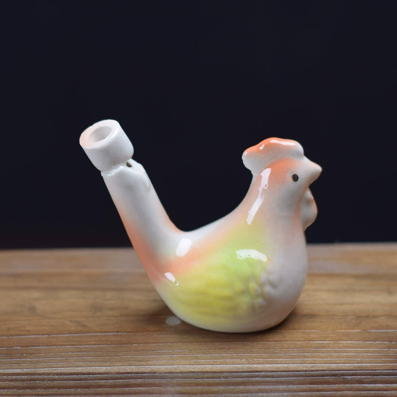 Ceramic Whistle Bird with Lanyard Music Whistle Ceramic Water Bird Scenic Stand Hot Selling Kindergarten Gifts