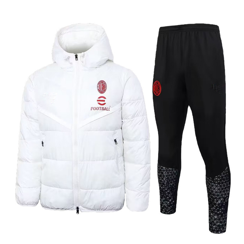 チェルシーアーセナルホット刺ポルト冬綿入れサッカートレーニング服運動装備帽子付き保温綿入れ|undefined