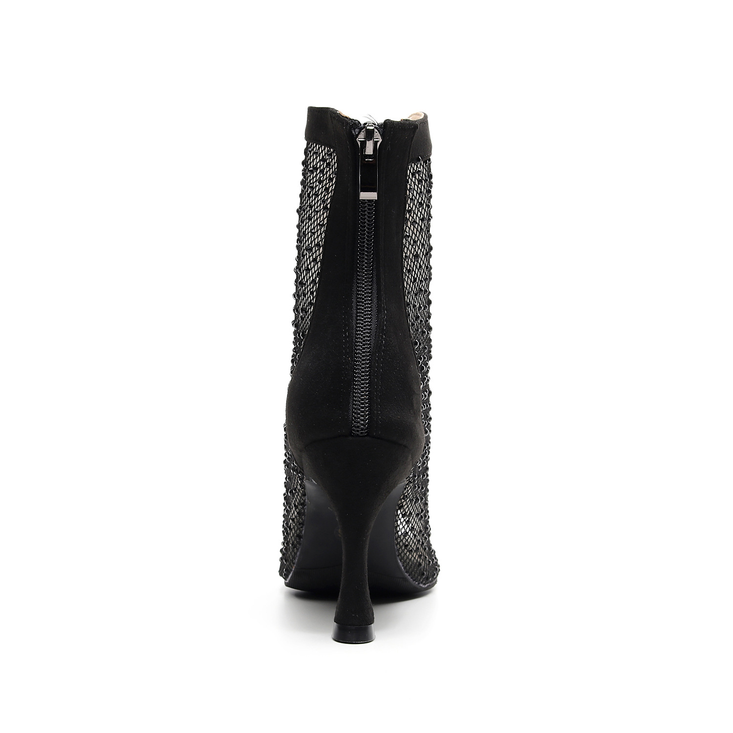 Dancing women's shoes hot diamond four seasons new black high heel dance boots soft sole fashion autumn and winter jazz dance heels_voghion.com