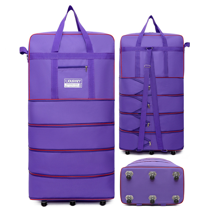 Purple extra large size, four-layer expansion, 6-wheel universal