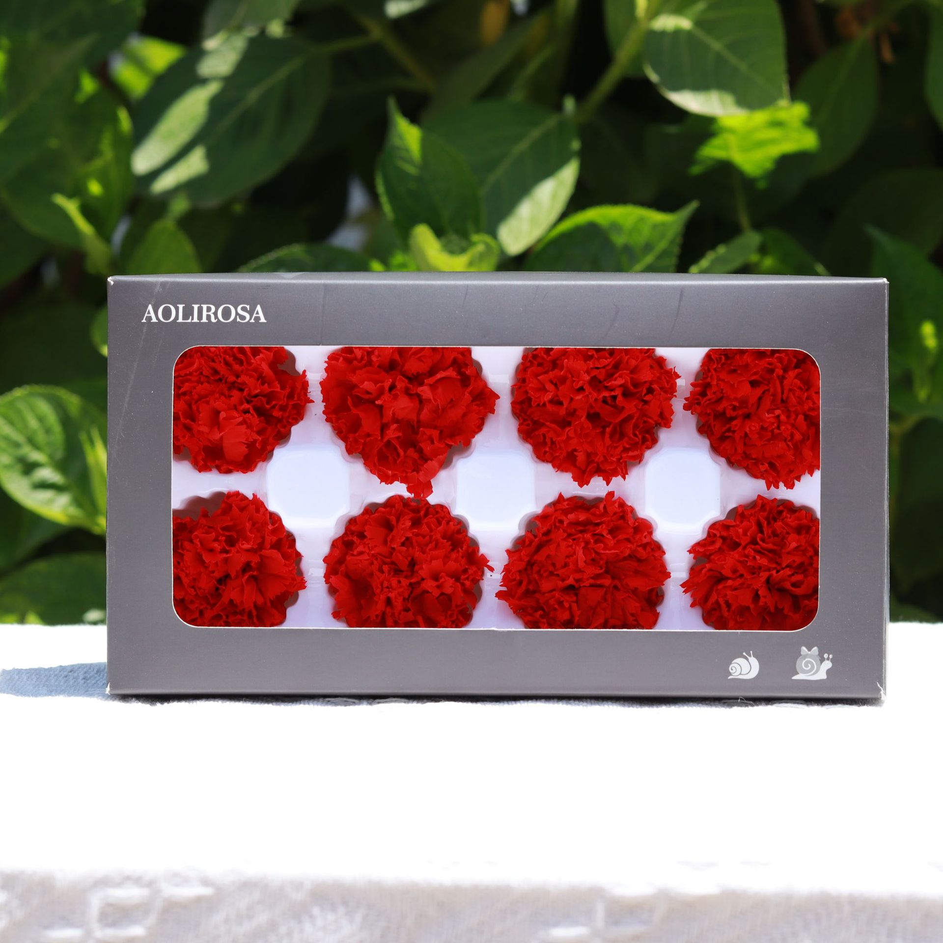 Grado una flor eterna clavel flor cabeza 4-5cm8 DIY FLORAL enseñanza caja de regalo del Día de la Madre fábrica al por mayor