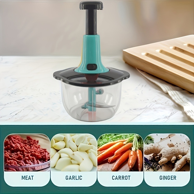 Fábrica de fuente al por mayor prensar el ajo puré cocinador batería cuchillo moledor de carne doméstico de alimentación suplementaria manual puré de ajo