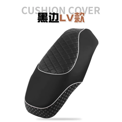 Electric car cushion motorcycle cushion cover sunscreen waterproof - black-side-lv