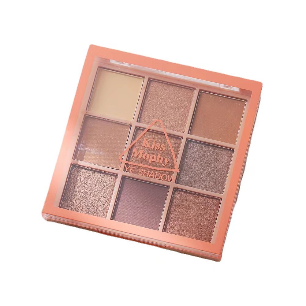 Autumn and Winter new pumpkin color earth color matte makeup eye shadow pearlescent 9 color makeup eye shadow plate