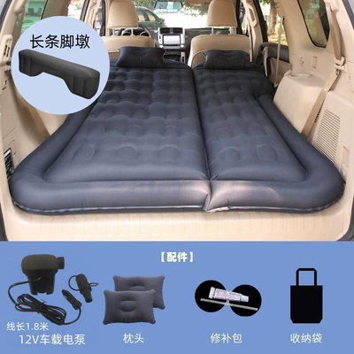 Vehicle-mounted inflatable bed Sleeping Folding Bed - tailgate-and-rear-seat-dual-use-suv-honeycomb-double-sided-oxford-black-with-18m-pump-a-long-pier