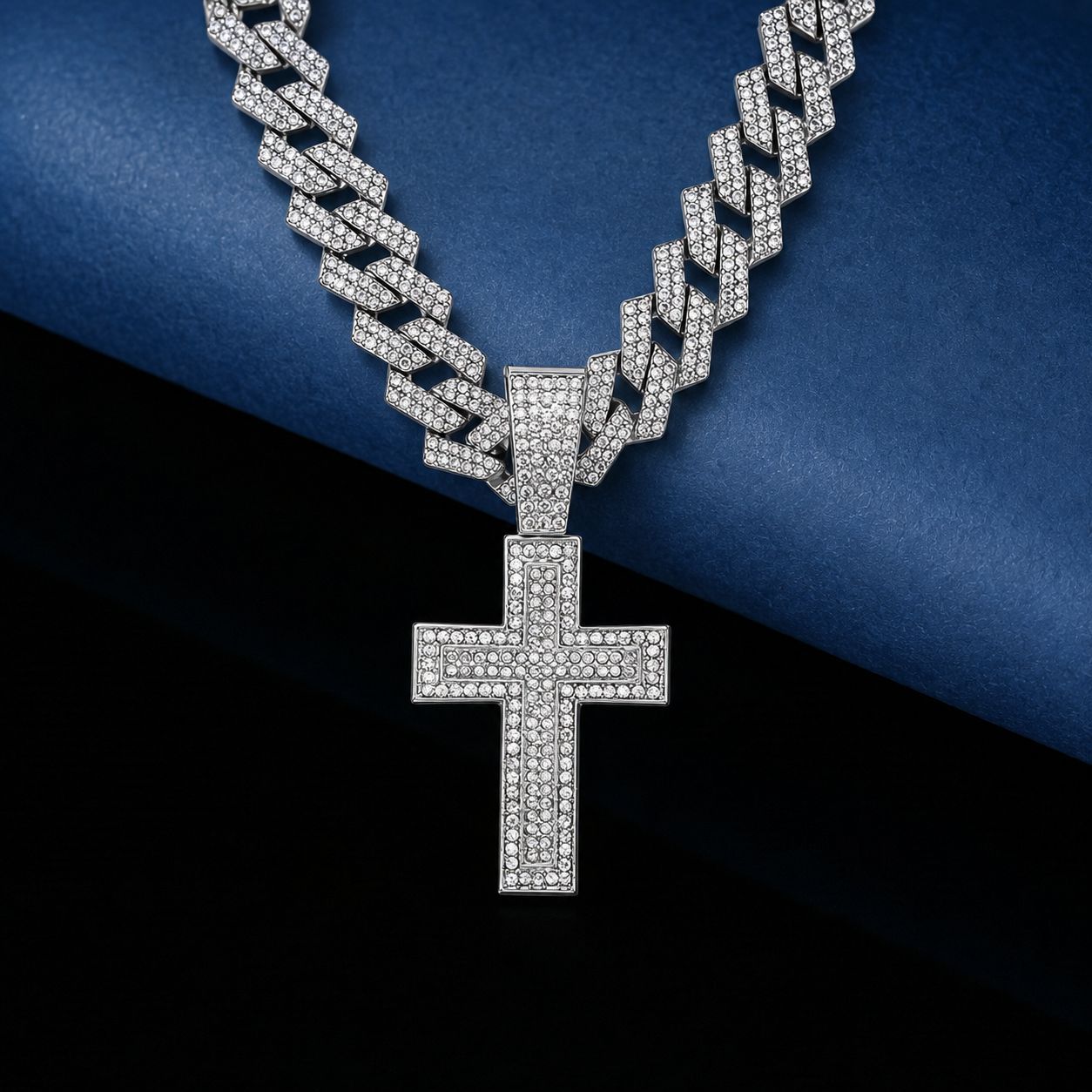 Hip-hop caliente aleación de diamantes completos colgante de moda moda de moda de rap de diamantes para hombres joyas de cadena cubana