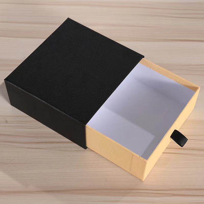 En stock caja de cinturón de gama alta caja de papel de cuero de cajón boutique caja de regalo de cinturón de hombres caja de embalaje cuadrada