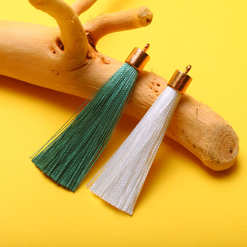 Ransu Flowing tassel 6cm small metal weight hat tassel earring accessories pendant bookmark tassel
