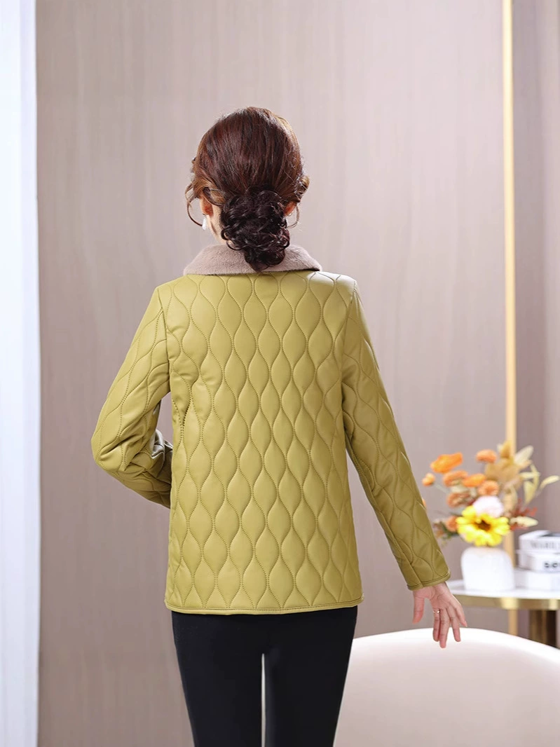 Winter long warm hoody, down jacket, for middle age, mid-length, plus size