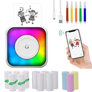 Cross-Border New Self-Adhesive Small Portable Thermal Printer Pocket Student Mini Error Label Printing