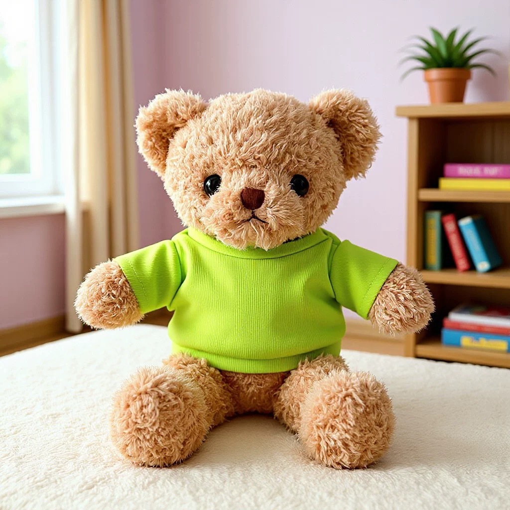 Camiseta amarilla fluorescente Bear Bath