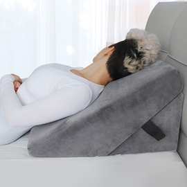 多功能可折叠记忆海绵脚托垫A15带魔术贴把手三角床楔形枕头