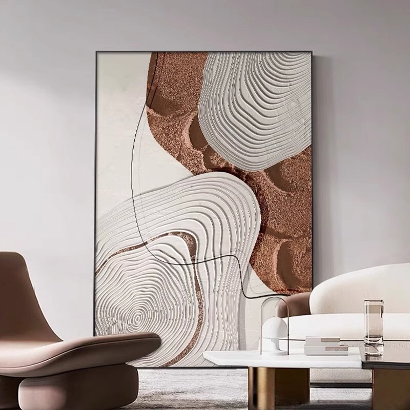 わびさびスタイルのリビングルーム装飾絵画ミニマリストテクスチャ床絵画モダンな抽象ソファ背景壁掛け絵画玄関壁画|undefined