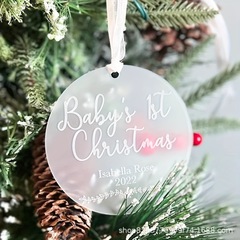 インスタイルレターフロストペンダントアクリル装飾クリスマスツリー装飾ペンダントクリスマス雰囲気小さなギフト