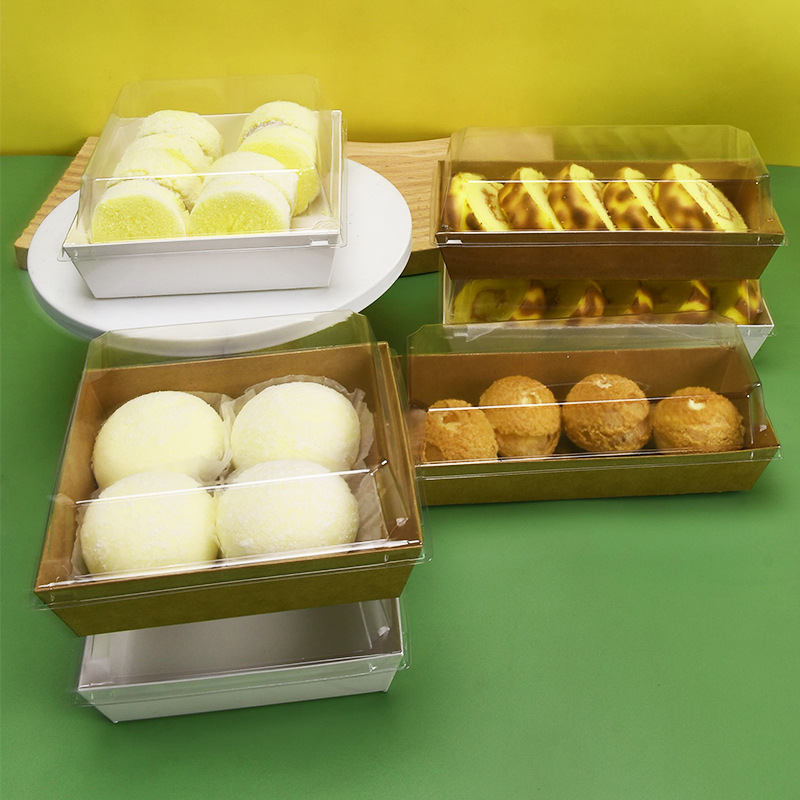 Pooh sandwich caja de embalaje pequeña beixue Meiniang puff caja de embalaje rollo de toalla para hornear pastelería pastel rollo caja