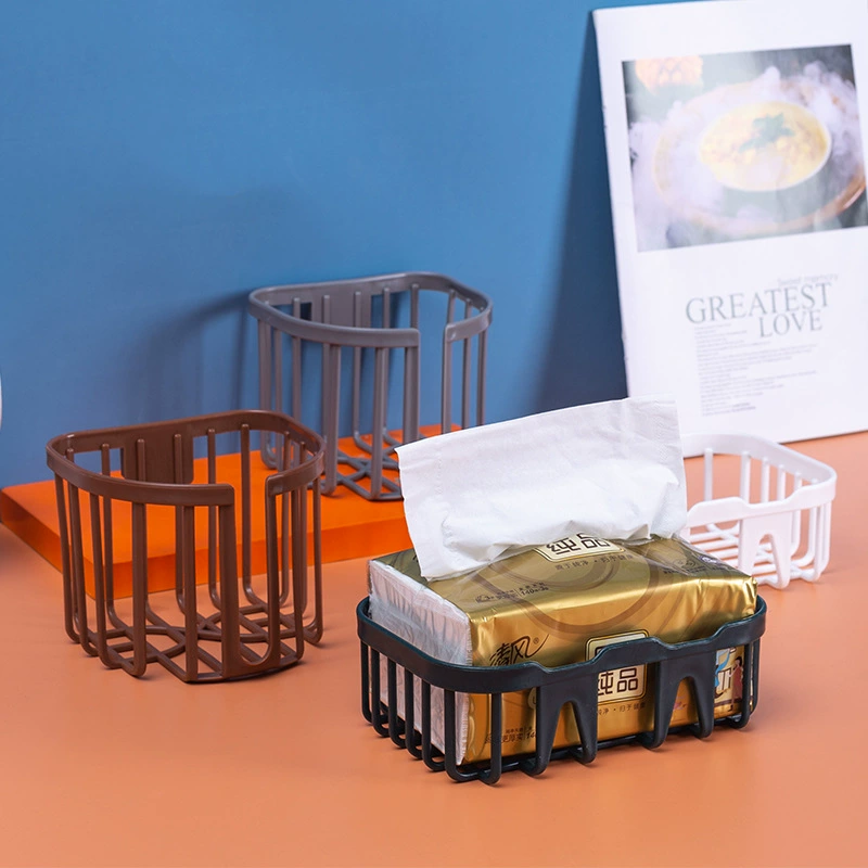 Стеллаж для хранения туалетной бумаги без перфорации, коробка для салфеток для ванной комнаты, настенный держатель для туалетной бумаги, коробка для рулонной бумаги